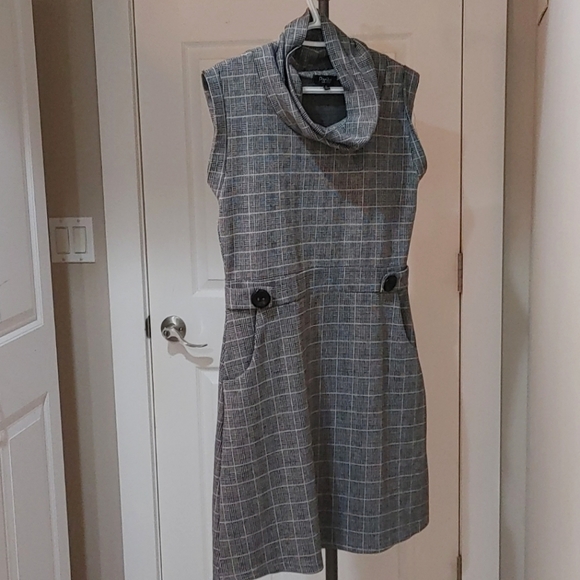 Knee Length Cowell Neck Dress - Picture 4 of 4